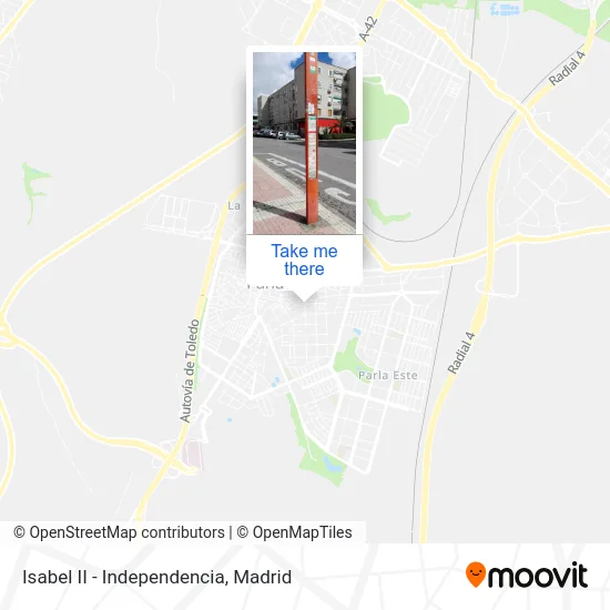 Isabel II - Independencia map