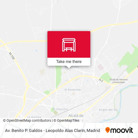 Av. Benito P. Galdós - Leopoldo Alas Clarín map