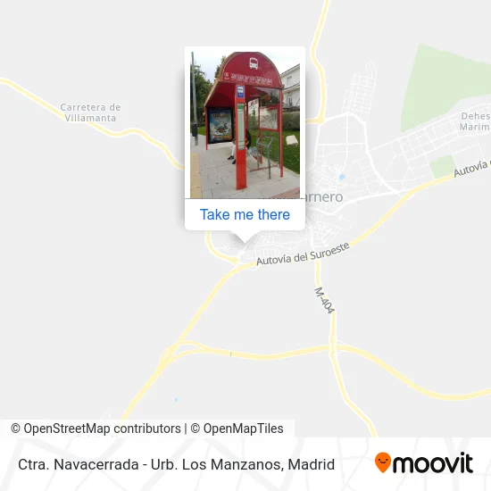 Ctra. Navacerrada - Urb. Los Manzanos map