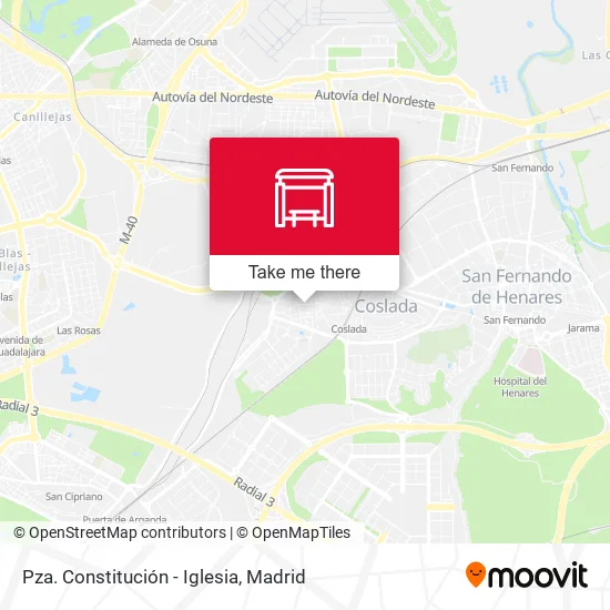 mapa Pza. Constitución - Iglesia