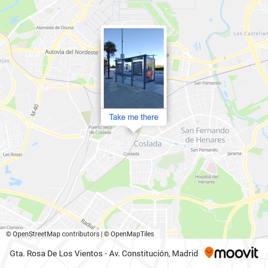 Gta. Rosa De Los Vientos - Av. Constitución map