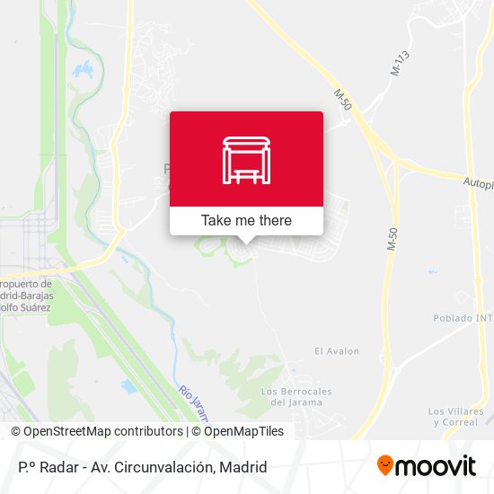 P.º Radar - Av. Circunvalación map