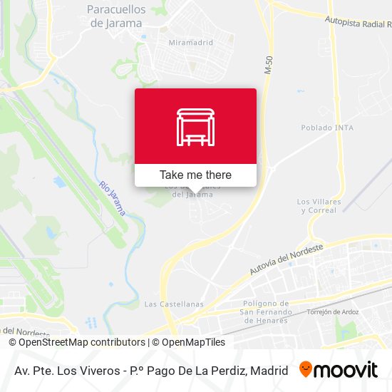 Av. Pte. Los Viveros - P.º Pago De La Perdiz map