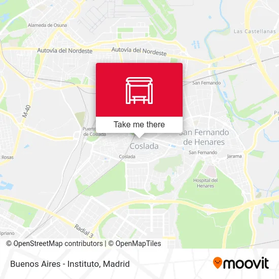Buenos Aires - Instituto map