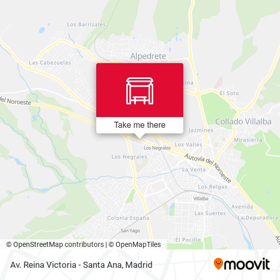 Av. Reina Victoria - Santa Ana map