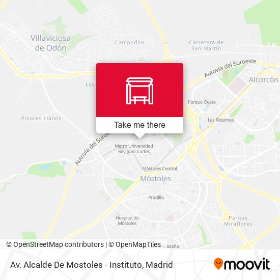 Av. Alcalde De Mostoles - Instituto map