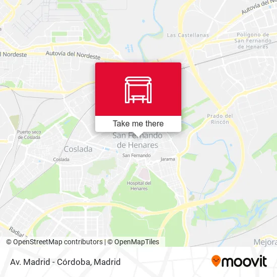 mapa Av. Madrid - Córdoba