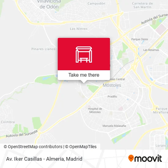 Av. Iker Casillas - Almería map