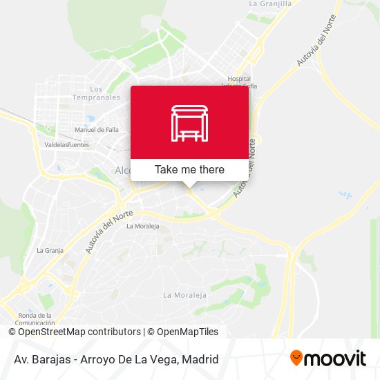Av. Barajas - Arroyo De La Vega map