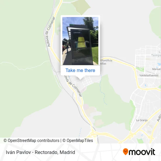 Iván Pavlov - Rectorado map