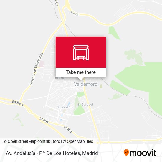 mapa Av. Andalucía - P.º De Los Hoteles