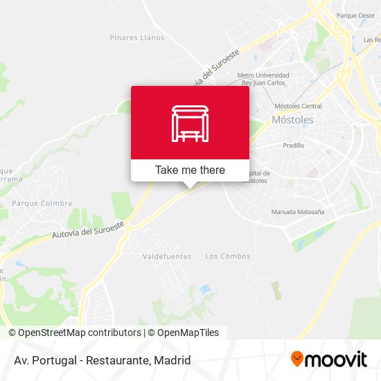 Av. Portugal - Restaurante map