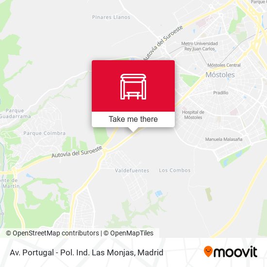 Av. Portugal - Pol. Ind. Las Monjas map