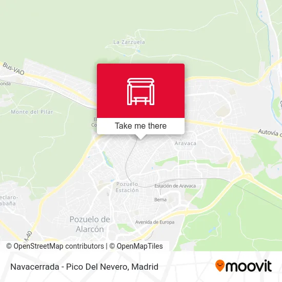 Navacerrada - Pico Del Nevero map