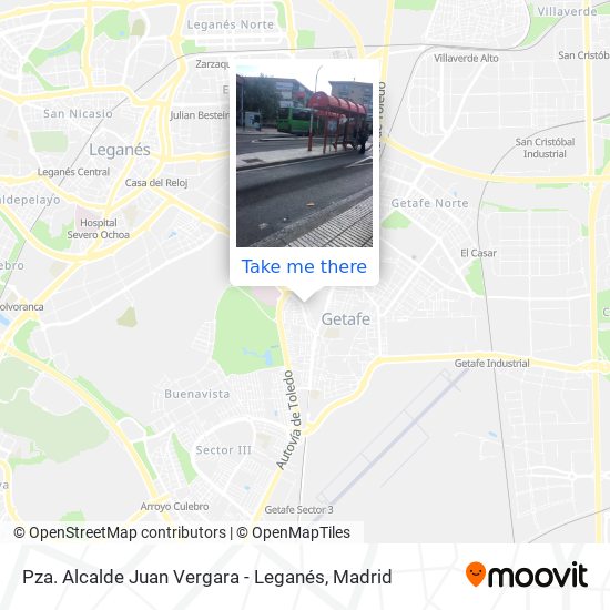Pza. Alcalde Juan Vergara - Leganés map