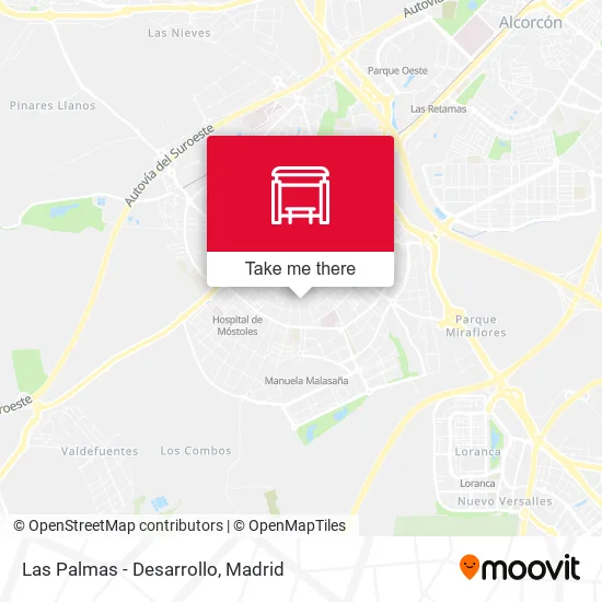 Las Palmas - Desarrollo map