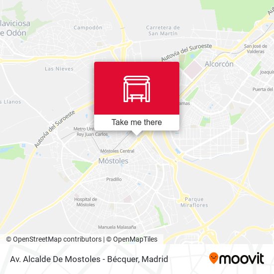 Av. Alcalde De Mostoles - Bécquer map