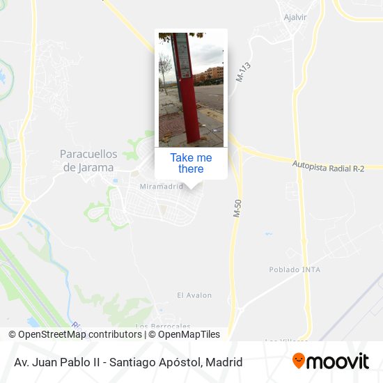 Av. Juan Pablo II - Santiago Apóstol map