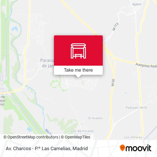 Av. Charcos - P.º Las Camelias map