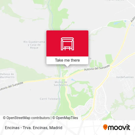 Encinas - Trva. Encinas map