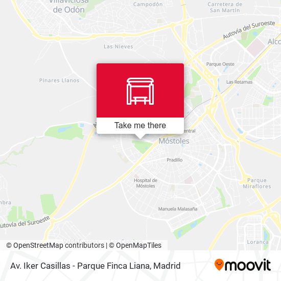 Av. Iker Casillas - Parque Finca Liana map