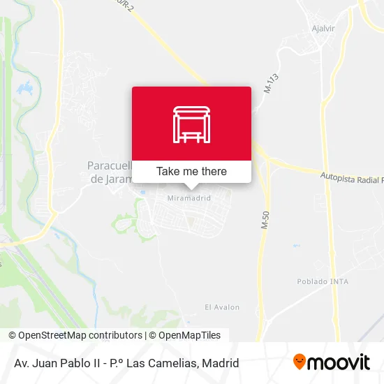 Av. Juan Pablo II - P.º Las Camelias map