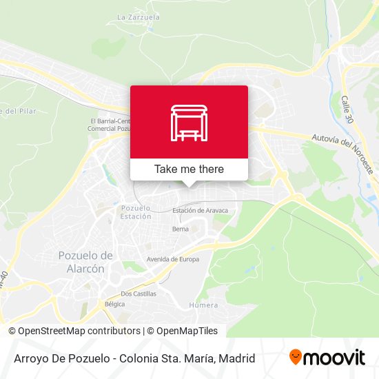 Arroyo De Pozuelo - Colonia Sta. María map
