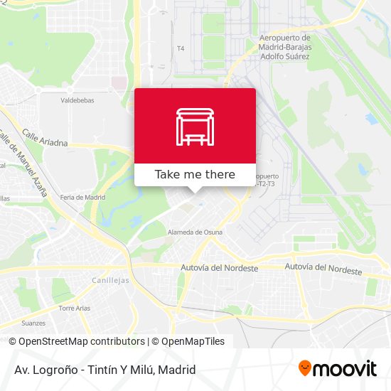 Av. Logroño - Tintín Y Milú map