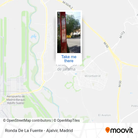 Ronda De La Fuente - Ajalvir map