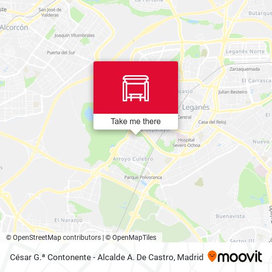 César G.ª Contonente - Alcalde A. De Castro map