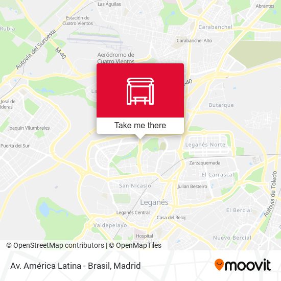 Av. América Latina - Brasil map