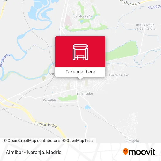 Almíbar - Naranja map
