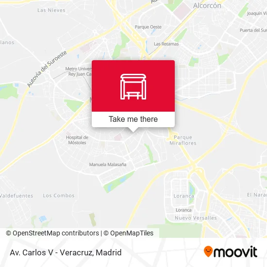 Av. Carlos V - Veracruz map