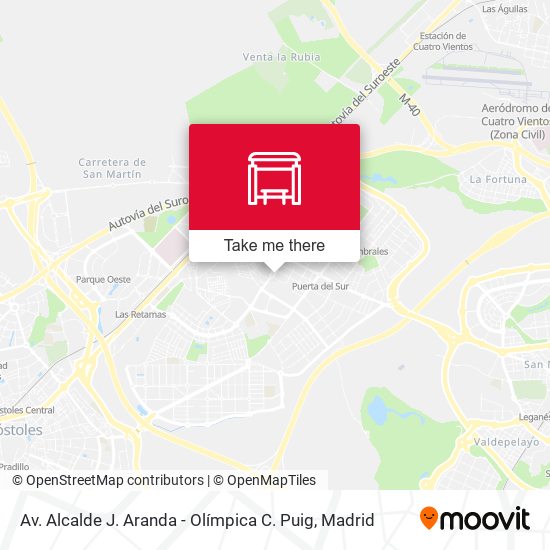 mapa Av. Alcalde J. Aranda - Olímpica C. Puig