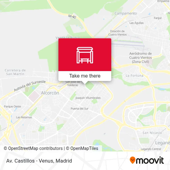 Av. Castillos - Venus map