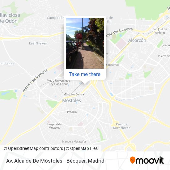 mapa Av. Alcalde De Móstoles - Bécquer