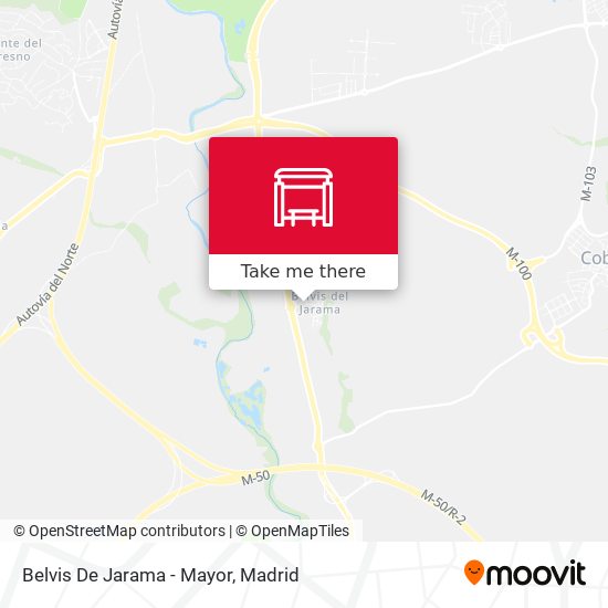 Belvis De Jarama - Mayor map