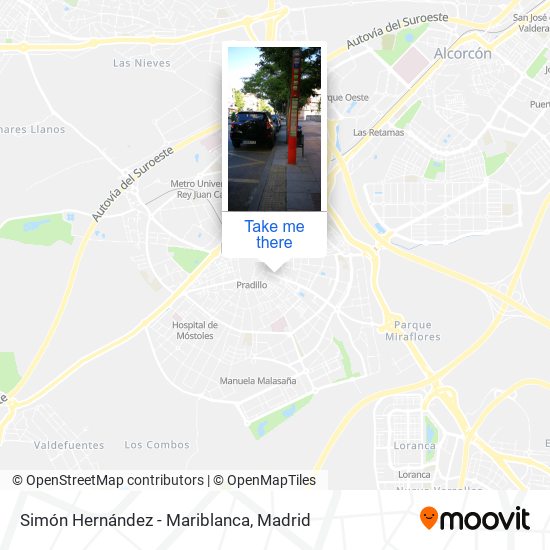 Simón Hernández - Mariblanca map