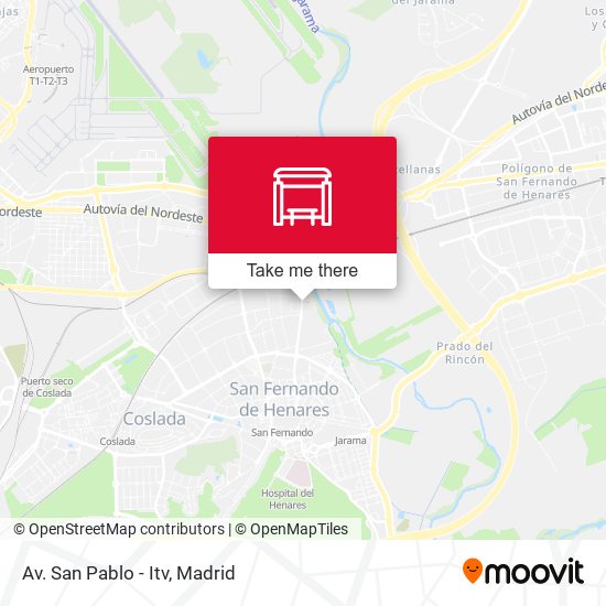 Av. San Pablo - Itv map