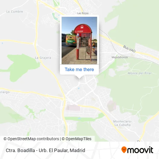 Ctra. Boadilla - Urb. El Paular map