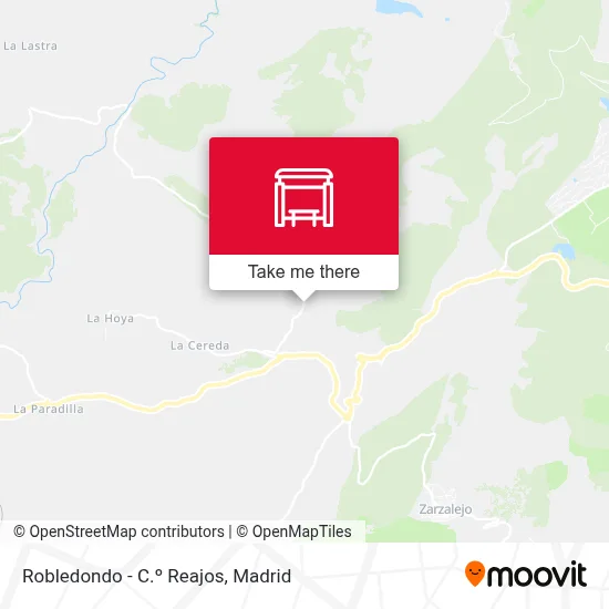 Robledondo - C.º Reajos map