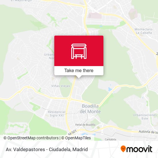 Av. Valdepastores - Ciudadela map