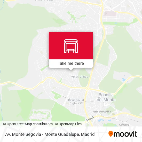 Av. Monte Segovia - Monte Guadalupe map