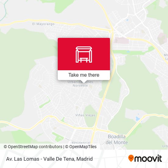 Av. Las Lomas - Valle De Tena map