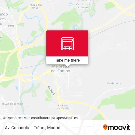 Av. Concordia - Trébol map