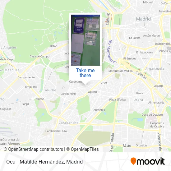 Oca - Matilde Hernández map