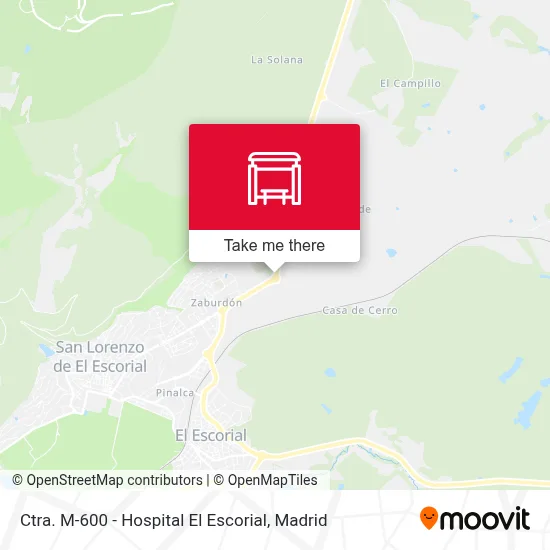 Ctra. M-600 - Hospital El Escorial map