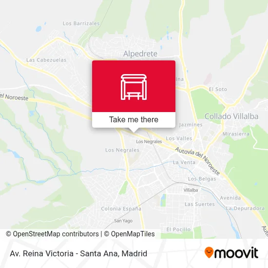 Av. Reina Victoria - Santa Ana map