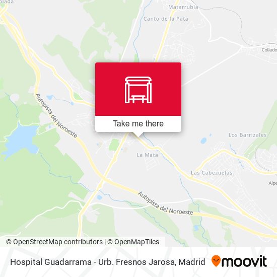 Hospital Guadarrama - Urb. Fresnos Jarosa map