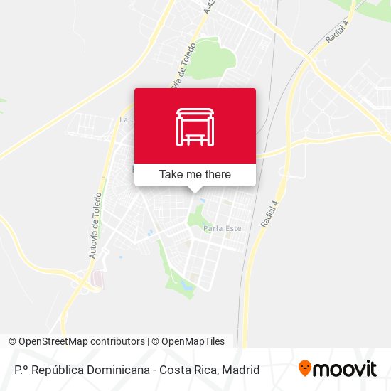 P.º República Dominicana - Costa Rica map